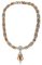 Halskette und Ohrringe aus Gold und Diamanten, 19. Jh., 3 . Set 4