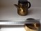 Danish Mid-Century Brass Tea Set by Henning Koppel for Georg Jensen, Image 8