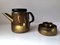 Danish Mid-Century Brass Tea Set by Henning Koppel for Georg Jensen, Image 6