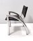 Chaise Cassiopea en Cuir Noir par Gae Aulenti pour Elam, 1976 8