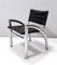 Chaise Cassiopea en Cuir Noir par Gae Aulenti pour Elam, 1976 1
