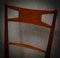 Italian Walnut Wood, White and Bronze & Velvet Chair, 1950s, Image 3