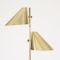 Double Shade Brass Floor Lamp by Hans-Agne Jakobsson, 1960s 3