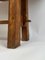 Large Antique Rustic Brutalist Work Bench or Coffee Table, Early 20th Century 8