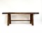 Large Antique Rustic Brutalist Work Bench or Coffee Table, Early 20th Century 2