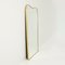 Italian Brass Framed Mirror, 1950s 2