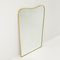 Italian Brass Framed Mirror, 1950s 4