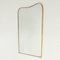 Italian Brass Framed Mirror, 1950s, Image 7