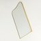 Italian Brass Framed Mirror, 1950s, Image 6