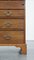 Large Early 19th Century English Oak Secretary with a Stepped Interior and Working Locks 15