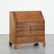 Large Early 19th Century English Oak Secretary with a Stepped Interior and Working Locks 1