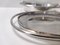 Plat Venison Plaqué Argent avec Cocottes en Verre Pyrex par Sabattini, 1970s, Set de 3 9