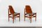 Sillas de teca y cuero de Arne Vodder para France & Daverkosen, Dinamarca, 1956. Juego de 2, Imagen 5