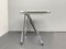 Platone Folding Desk in White Plastic and Chrome-Plated Metal by Giancarlo Piretti for Castelli, Italy, 1970s 2