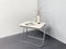 Platone Folding Desk in White Plastic and Chrome-Plated Metal by Giancarlo Piretti for Castelli, Italy, 1970s 1