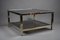 Mesa de centro bañada en oro de 23 quilates de Belgo Chrome, años 70, Imagen 5