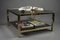 Mesa de centro bañada en oro de 23 quilates de Belgo Chrome, años 70, Imagen 8