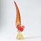 Vintage Italian Red and Gold Murano Glass Bird Figurine, 1960s 4