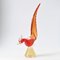 Vintage Italian Red and Gold Murano Glass Bird Figurine, 1960s 8