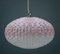 Vintage Italian Pendant in Pink Glass from Mariana Iskra Atelier, 1990s 1