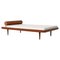 Niederländisches Tagesbett mit Schubladen aus Teak & Wolle, Niederlande, 1960er 1