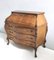 Baroque Style Walnut Dresser with Inlays, Italy, 1960s 4