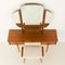 Skandinavischer Frisiertisch aus Teak mit verstellbaren Spiegeln und Fußhocker, 1960er, 2er Set 11