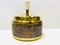 Vintage Rotary Ashtray, Cigarette Dispenser and Lighter with Brass Decoration by Erhard & Söhne, 1960s, Set of 3, Image 4
