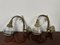 Vintage French Gilt Bronze Holophane Wall Lights, Set of 2, Image 6