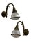 Vintage French Gilt Bronze Holophane Wall Lights, Set of 2, Image 1