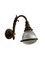 Vintage French Gilt Bronze Holophane Wall Lights, Set of 2, Image 3