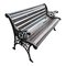 Cast Iron and Wood Bench, 1960, Image 2