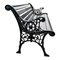 Cast Iron and Wood Bench, 1960, Image 5