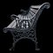 Cast Iron and Wood Bench, 1960, Image 12
