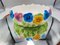 Assiette Fleur Art Déco avec Pensées, 1930s 4