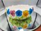 Assiette Fleur Art Déco avec Pensées, 1930s 1