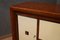Art Deco Walnut Root Goatskin and Brass Italian Sideboard, 1940s 5
