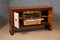 Art Deco Walnut Root Goatskin and Brass Italian Sideboard, 1940s 7