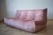Pink Pearl Velvet Togo 3-Seat Sofa by Michel Ducaroy for Ligne Roset 6