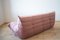 Pink Pearl Velvet Togo 3-Seat Sofa by Michel Ducaroy for Ligne Roset 5