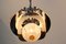 Vintage Geometric Chrome and Frosted Glass Chandelier by A.V. Mazzega, Image 6