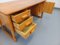 Vintage Sled Foot Executive Desk in Pine, 1970s 1