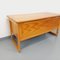 Vintage Sled Foot Executive Desk in Pine, 1970s 7