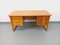 Vintage Sled Foot Executive Desk in Pine, 1970s 10