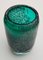 Emerald Green Vase with Silver by Heinrich Löffelhardt for Zwiesel, 1970s 1
