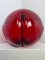 Transparente Rote Foglia Lampe von Elio Martinelli für Martinelli Luce, 1960er 9