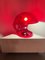 Transparente Rote Foglia Lampe von Elio Martinelli für Martinelli Luce, 1960er 4