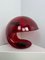 Transparente Rote Foglia Lampe von Elio Martinelli für Martinelli Luce, 1960er 5