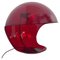 Transparente Rote Foglia Lampe von Elio Martinelli für Martinelli Luce, 1960er 1