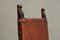 Spanish Chairs in Oak, Leather and Brass, 1960s, Set of 6 12